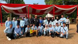 Semarak HUT ke-81 RI, Mapala UI Kibarkan Merah Putih Raksasa di Rektorat hingga Puncak Gamalama