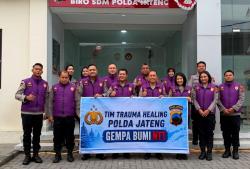Bantu Pemulihan Penyintas Gempa Bumi di NTT, Polda Jateng Kirim Tim Trauma Healing