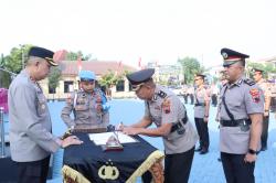 Penyegaran Organisasi, Polres Jepara Gelar Sertijab PJU dan Empat Kapolsek Jajaran