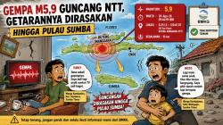 Gempa M5,9 Guncang Flores, Getaran Menyeberang hingga Pulau Sumba