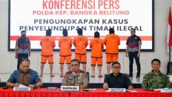 Polisi Amankan 90 Ton Pasir Timah Ilegal yang Hendak Diselundupkan ke Malaysia