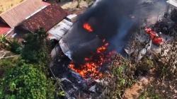 Gudang Barang Bekas Toko Retail di Boyolali Terbakar, Kerugian Rp100 Juta