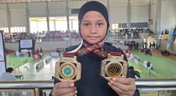 Mahira Azkiya Zulfa Borong Dua Emas, Pesilat Cilik Pekalongan Tampil Sempurna