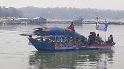Puluhan Perahu Unik Semarakkan Waduk Kedung Ombo, Ada Naga hingga Lobster