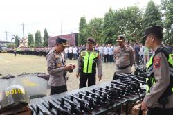Polres Kebumen Cek Kesiapan Personel dan Peralatan Hadapi Gangguan Kamtibmas