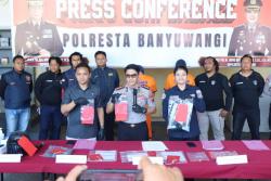 Polresta Banyuwangi Bekuk 2 Tersangka Pecah Kaca di Hotel Bukittinggi