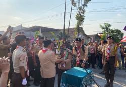 Terima Estafet Tunas Kelapa dari Blora, Pramuka Grobogan Siap Gaungkan Pesan Damai