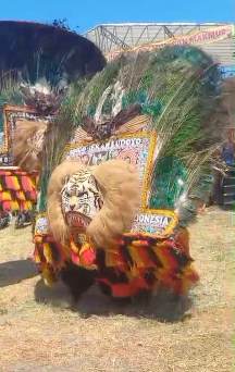 Seni Reog Pukau Anak-Anak di Ngingas, Puncak Gebyar Merah Putih di Pinggiran Surabaya
