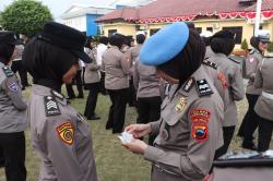 Cegah Judol dan Pinjol, 35 Polwan Polres Kebumen Jalani Pemeriksaan Gaktibplin