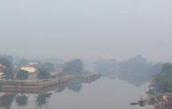 Kabut Asap Tebal Kembali Selimuti Pekanbaru