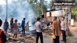 Kebakaran Rumah di Desa Segerang, Polisi dan Satgas Karhutla Bergerak Cepat