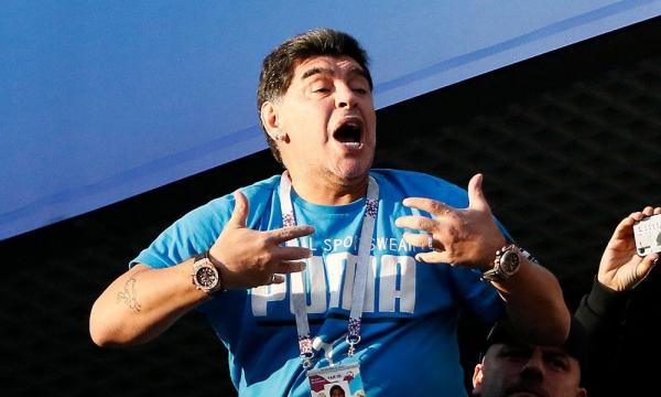 Mantan pemain Timnas Argentina, Diego Maradona (Foto: Infobae)