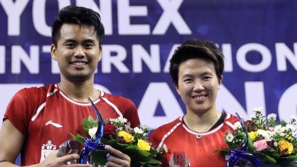 Tontowililiyana Ganda campuran Indonesia Tontowi Ahmad (kanan) dan Apriyani Rahayu. (Foto: ANTARA/Aditya Pradana Putra)