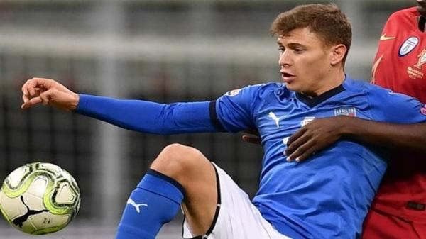 Barella Gelandang Timnas Italia Nicolo Barella (Foto: AC Milan Info)