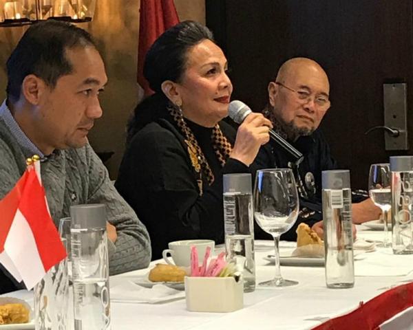 Acara tatap muka Tim Kampanye Nasional Koalisi Indonesia Kerja (TKN KIK) dengan relawan-relawan pendukung paslon nomor urut 01, Joko Widodo - Ma'ruf Amin (Jokowi-Ma'ruf) di New York, Sabtu, 9 Februari 2019. (Foto: Ist)