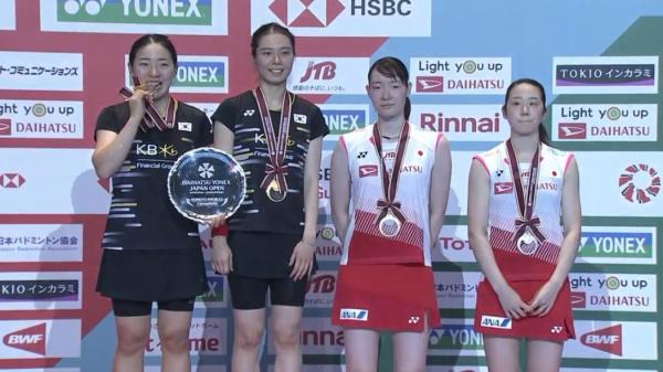 Ganda putri Korsel Kim So-yeong/Kong Hee-yong juara Toyota Thailand Open 2021 usai mengalahkan kompatriotnya Lee So-hee/Shin Seung-chan, Minggu (24/1/2021). (Foto: BWF)