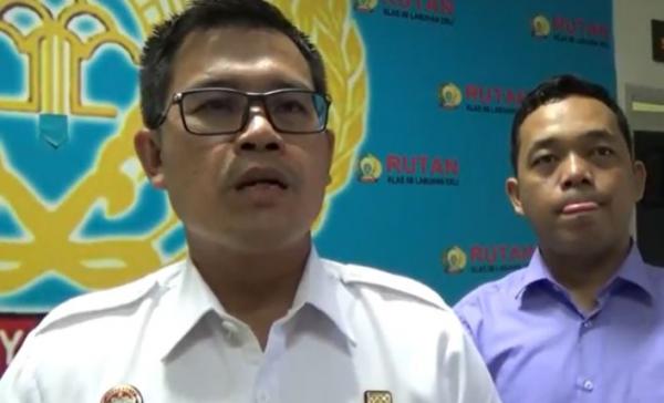 Kepala Rutan Kelas 2 B Deli Nimrot Sihotang, Kamis (19/12/2019) (Foto: iNews/ Yudha Bahar)