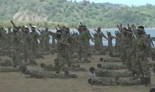 Latihan Prajurit Kostrad, Selasa (24/12/2019) (Foto: iNews/ Istimewa)