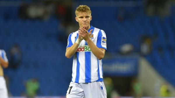 Martin Odegaard Pemain Real Socieada Martin Odegaard. (Foto: AFP)