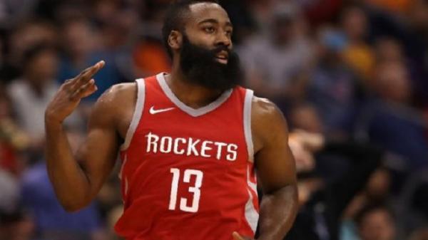 James Harden saat bermain di Houston Rocket. (Foto: AFP)