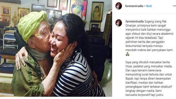 Curhatan Fanni Aminadia di akun instagramnya @fanniadia_tbtd