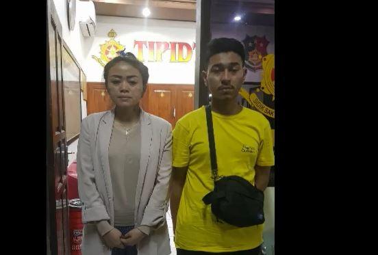 Pelaku penghina polisi di Purwakarta, Kamis (23/1/2020) (Foto:iNews/istimewa)