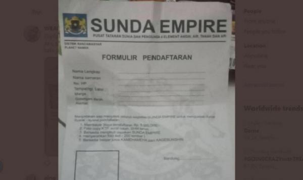 Peserta Sunda Empire Wajib belajar Kamehameha dan Kagebunshin, Kamis (30/1/2020) (Foto:istimewa)