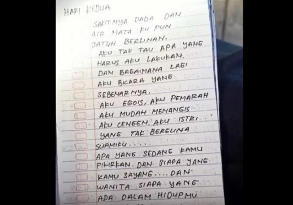 5 Surat3 Curahan Megawati sebelum bunuh diri. (Foto: iNews/Sulaiman Nai)