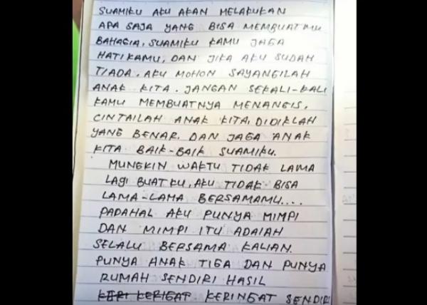 5 Surat4 Curahan hati Megawati. (Foto: iNews/Sulaiman Nai)
