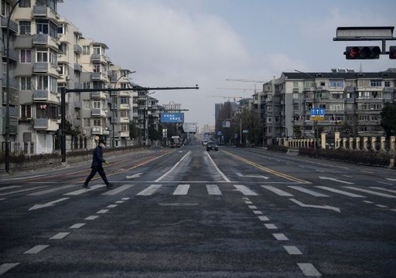 korona2 Suasana jalanan Kota Hangzhou (Foto: AFP)
