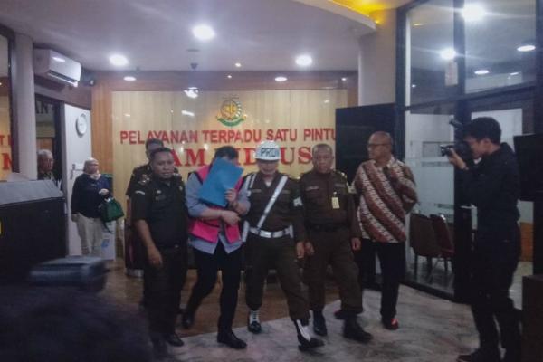 Tersangka Jiwasraya Irfan Direktur PT Maxima Integra Joko Hartono Tirto (JHT) menjadi tersangka keenam kasus Jiwasraya. (Foto: iNews.id/Irfan Ma'ruf)