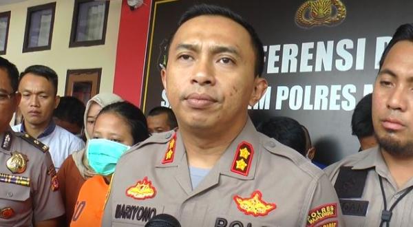 Kapolres Majalengka AKBP Mariyono Kapolres Majalengka AKBP Mariyono, Senin (10/2/2020) (Foto:iNews/Zeni Johadi)