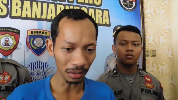 Kiroh alias Bolot, tersangka pembunuhan terhadap bocah berinisial M (13) (Foto: iNews/Elis Novit)