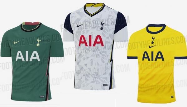 Jersey Tottenham Hotspur musim 2020/2021 (Foto: Footyheadlines)