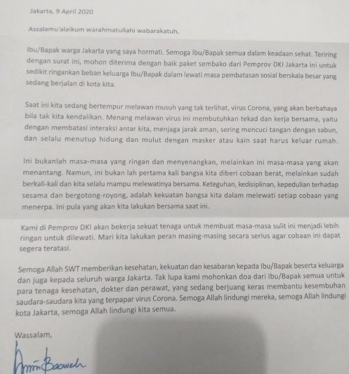 Surat Anies