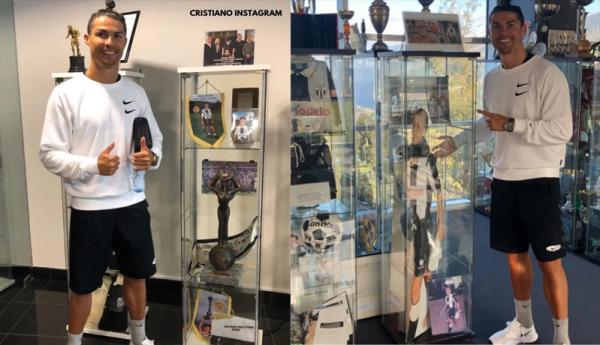 Cristiano Ronaldo museum Cristiano Ronaldo jalan-jalan ke museum CD Nacional (Foto: Instagram)