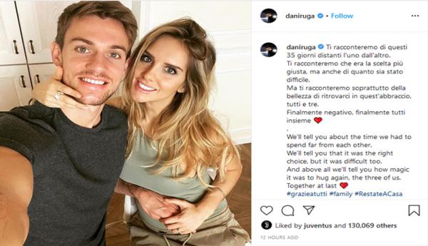 Daniele Rugani dan Michela Persico Daniele Rugani dan Michela Persico (Foto: Instagram @daniruga)