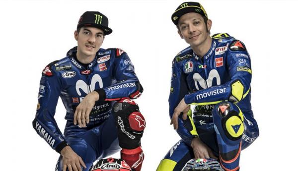 Maverick Vinales dan Valentino Rossi Duet Pembalap Monster Energy Yamaha, Maverick Vinales dan Valentino Rossi (Foto: Yamaha)
