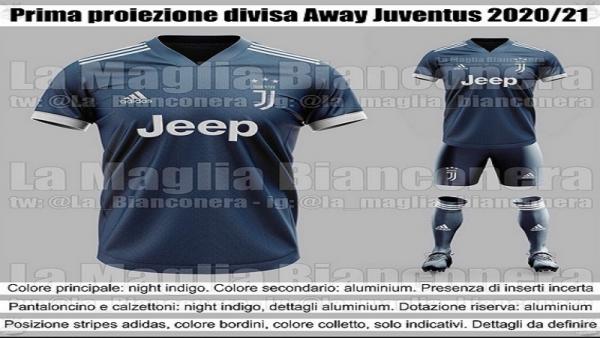 Jersey Juventus Away 2020-2021 Jersey Juventus Away 2020-2021 (foto: Footyheadline)