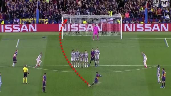 Gol Tendangan Bebas Lionel Messi Gol Tendangan Bebas Lionel Messi ke Gawang Liverpool (foto: ist)