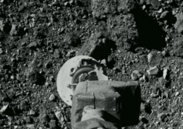 Bennu Bodi OSIRIS-REx berada 75 meter di atas permukaan Bennu (Foto: OSIRIS-REx)