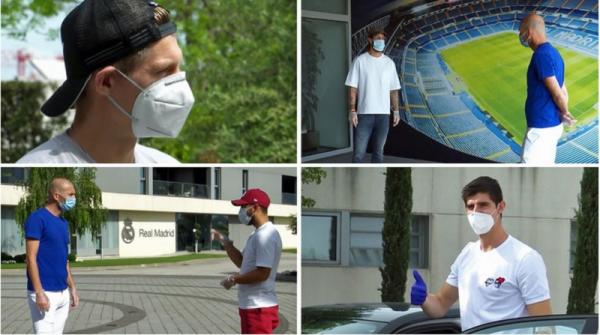 Real Madrid Physical Distancing Real Madrid melakukan physical distancing di Valdebebas (foto: Marca)