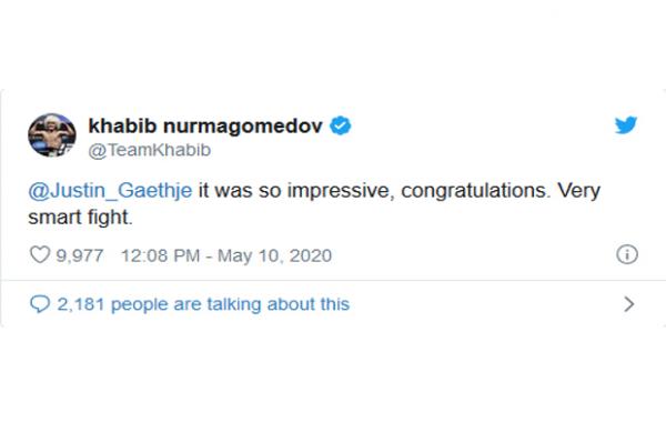 Tweet Khabib Tweet Khabib
