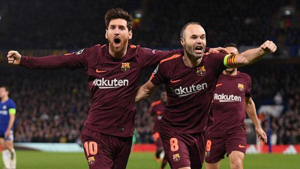 Messi Iniesta Lionel Messi (kiri) dan Andres Iniesta merayakan gol saat masih bersama di Barcelona. (Foto: fcbarcelonanoticias.com)