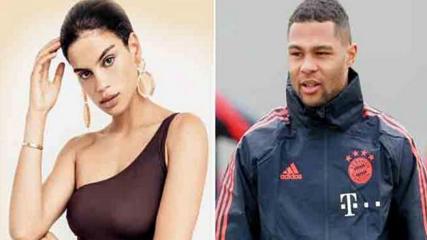 Serge Gnabry dengan kekasihnya Sandra Jerze. (Foto: mid-day.com)