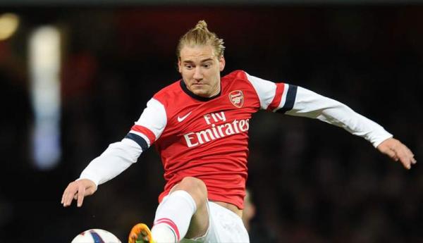 Nicklas Bendtner Nicklas Bendtner saat memperkuat Arsenal (Foto: Sky News)