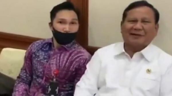 Prabowo Aksi jail Menteri Pertahanan (Menhan) Prabowo Subianto. (Foto: Instagram).