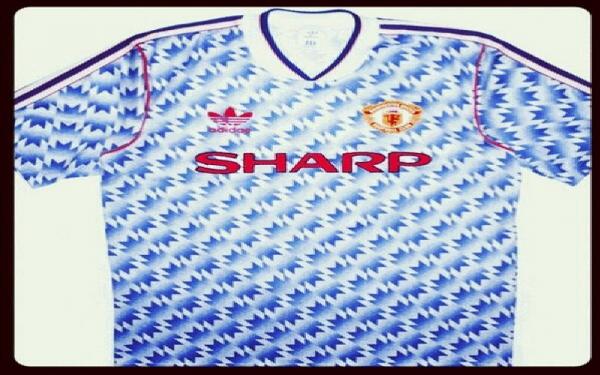 Jersey tandang MU 3 Jersey tandang Manchester United musim 1990/1991