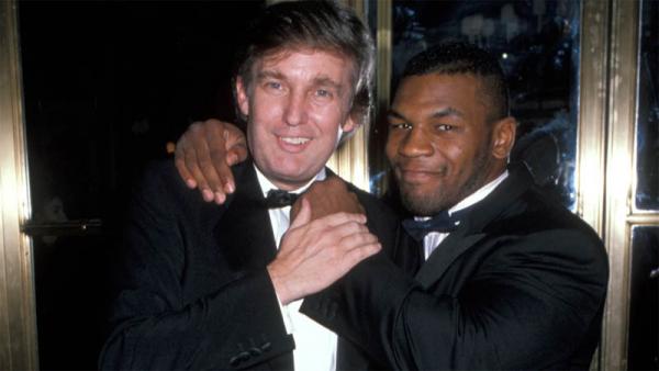 Tyson Trump 2 Donald Trump (kiri) pernah menjadi promotor tinju Mike Tyson. (Foto: British GQ)