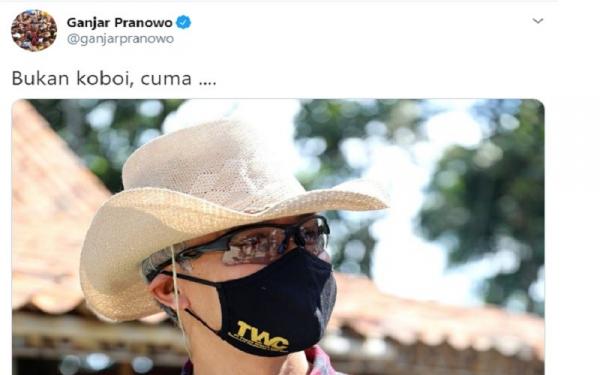Koboi 2 Gubernur Jawa Tengah (Jateng) Ganjar Pranowo (Foto: Twitter/Ganjar Pranowo)